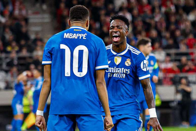 Vini Jr e Mbapp&eacute; s&atilde;o os destaques do Real Madrid &ndash;