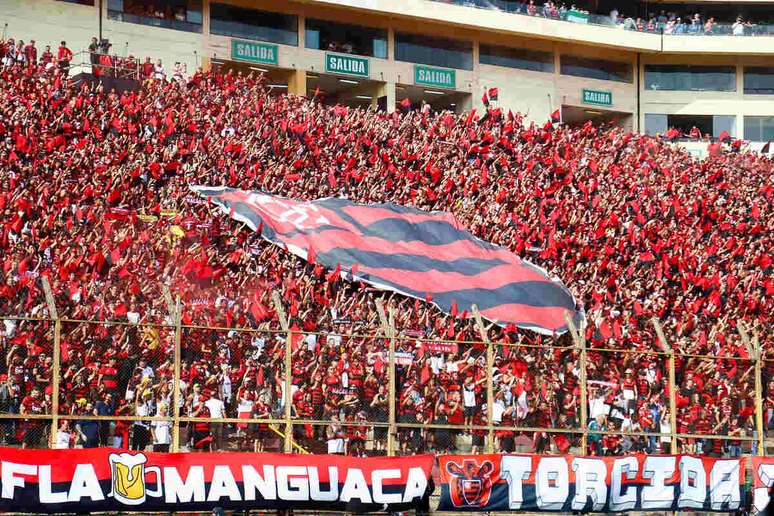 Torcida do Flamengo, em Lima, no Peru &ndash;