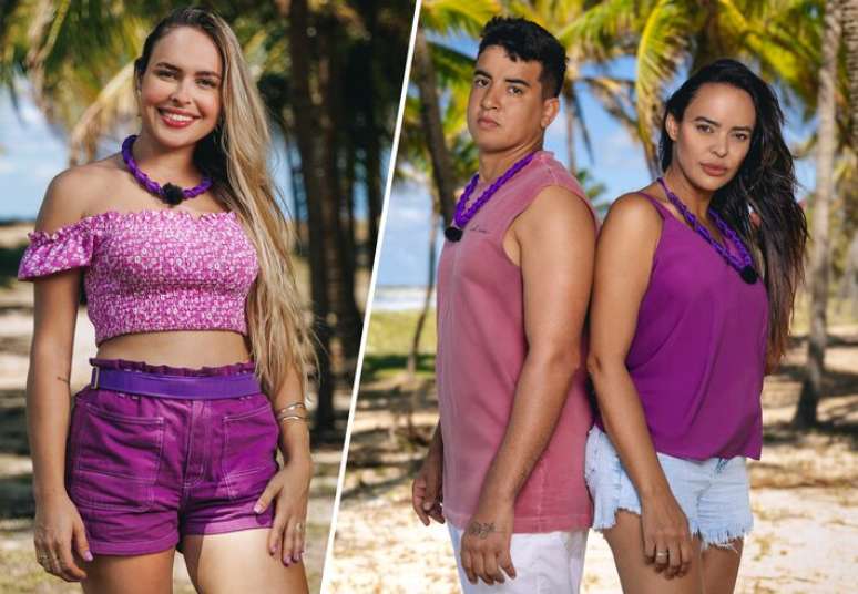 Isadora, Gabriel e Marihely em 'Ilhados com a Sogra 3'