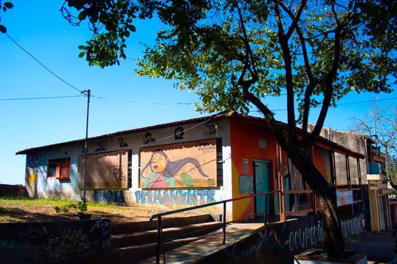 Sede do Grupo Pandora, a Ocupação Artística Canhoba. Prédio construído pela Prefeitura de São Paulo estava abandonado.