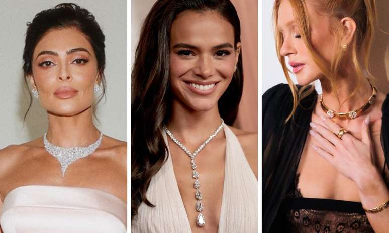 Juliana Paes, Bruna Marquezine e Marina Ruy Barbosa (Fotos: Reprodução/Instagram/Brazil News)