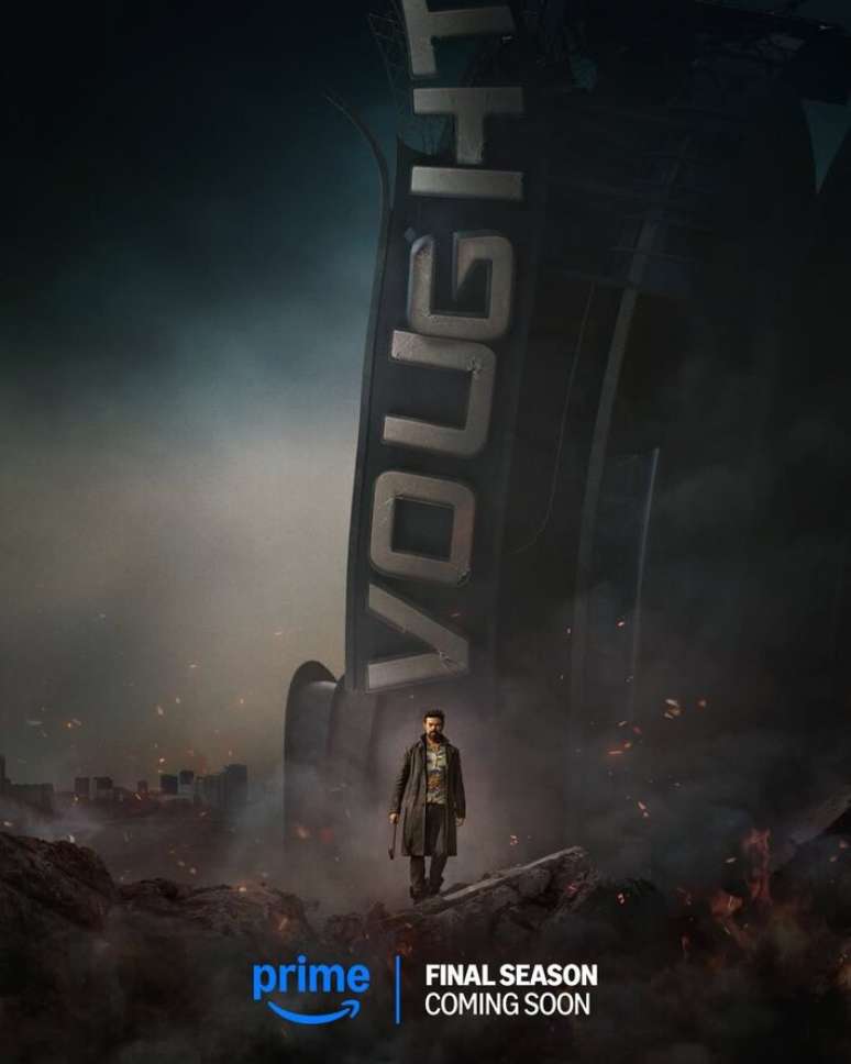 Billy Butcher (Karl Urban) anda em meio a destro&ccedil;os em p&ocirc;ster da 5&ordf; temporada de 'The Boys'