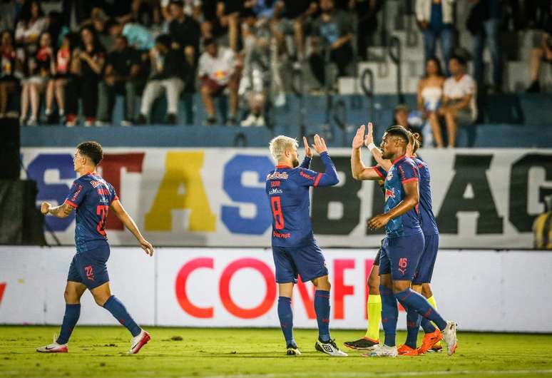 Jogadores do Red Bull Bragantino. 