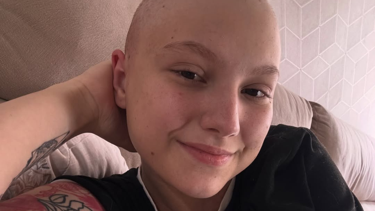 Isabel Veloso, que luta contra um Linfoma de Hodgkin, foi internada enquanto se recuperava de um transplante de medula óssea