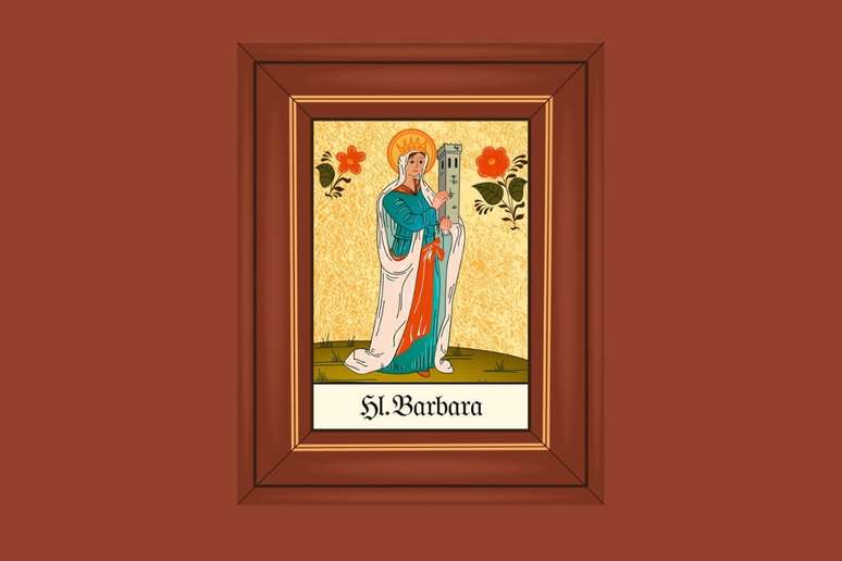 Santa Bárbara é considerada a protetora contra raios e trovões