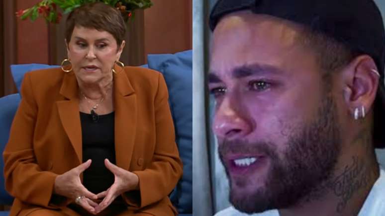 Márcia Sensitiva e Neymar (Reprodução/Band/Instagram)