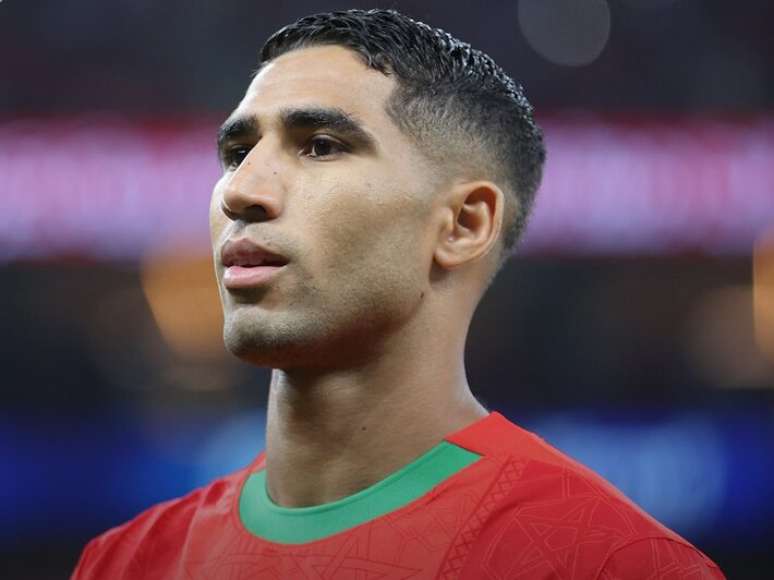 O lateral-direito Hakimi, do PSG, é o principal jogador da seleção de Marrocos.