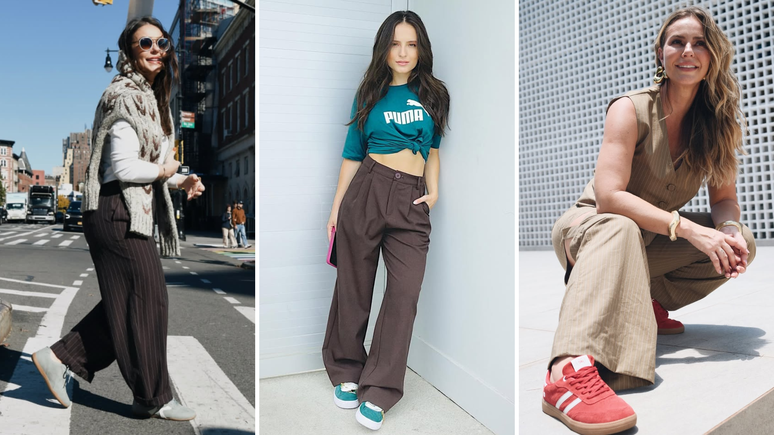 Famosas com tênis coloridos (Fotos: Instagram/Reprodução)