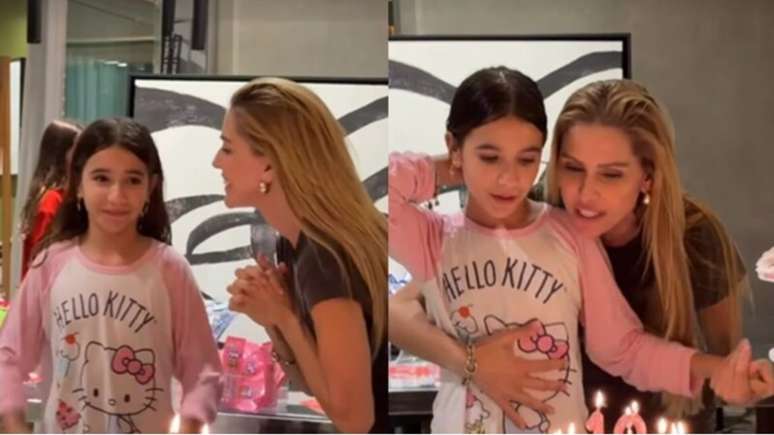 Deborah Secco mostra festa da filha —