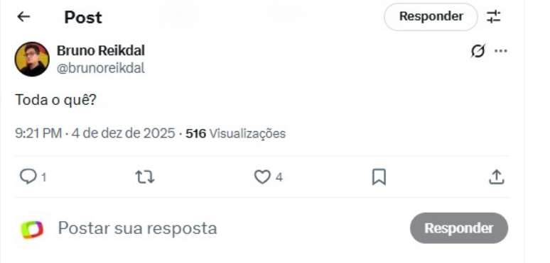 reação da internet