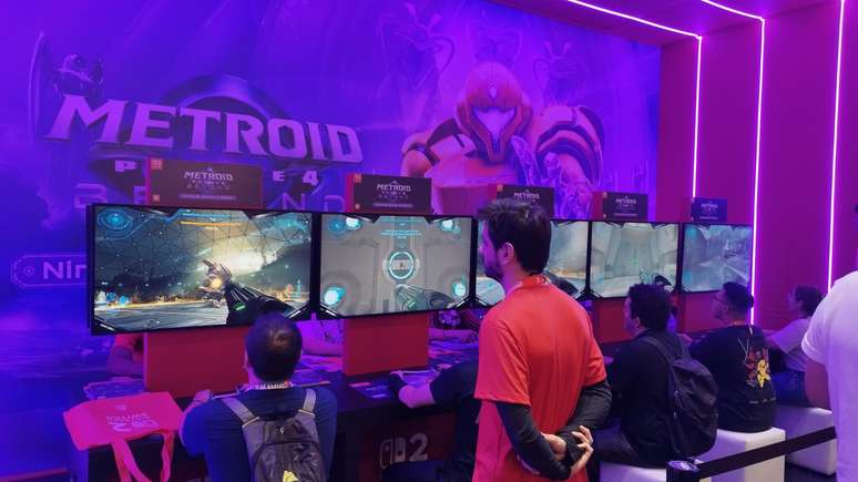 Estande da Nintendo na CCXP25 tem Metroid Prime 4 e muito mais