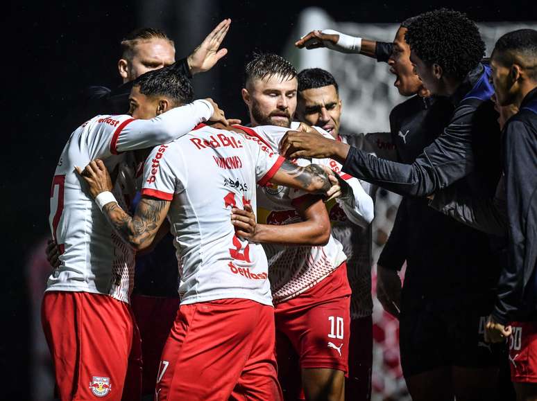 Jogadores do Red Bull Bragantino. 