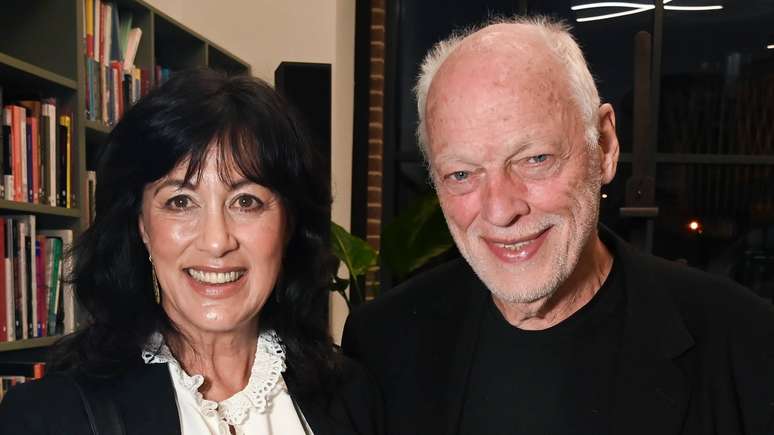 Polly Samson e David Gilmour em 2025