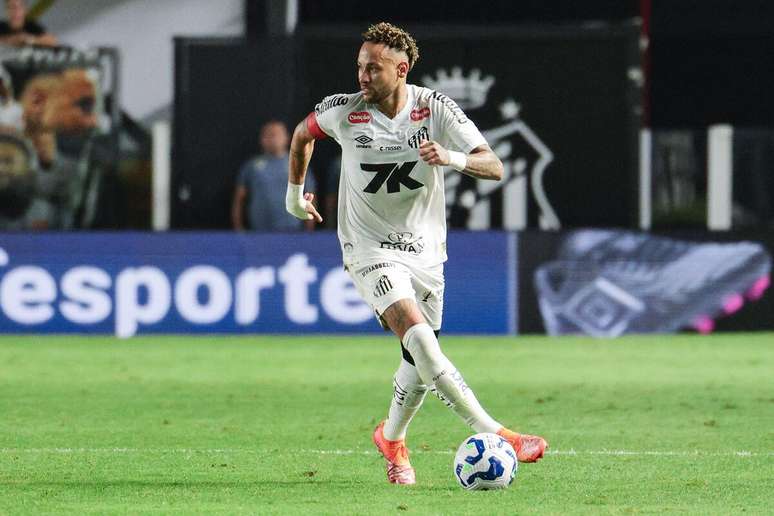 Neymar (Santos) durante jogo contra o Sport Recife, no dia 28.11.2025 