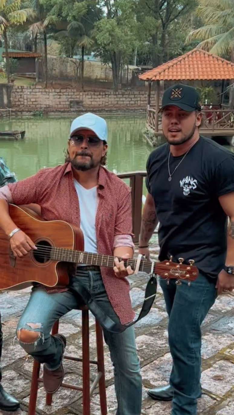 Maury Lima com o pai Mauri