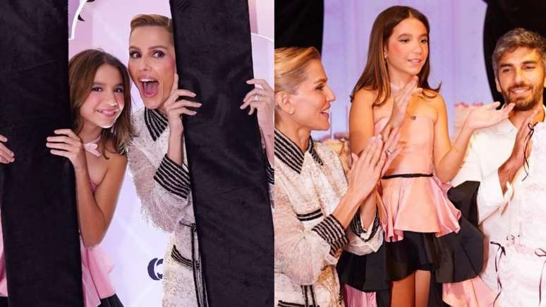 Deborah Secco posa junto com família em aniversário da filha