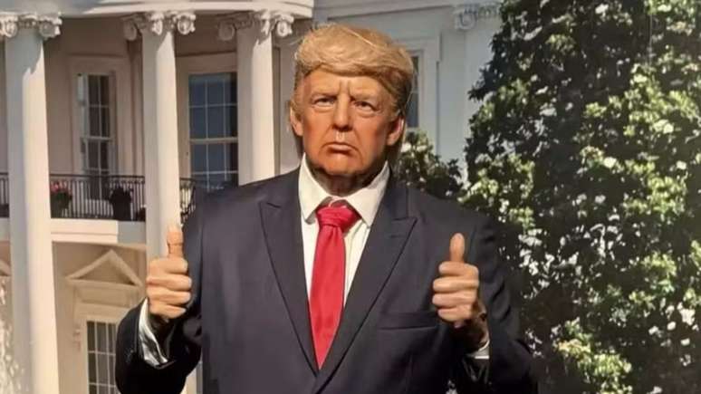 Estátua de cera de Donald Trump