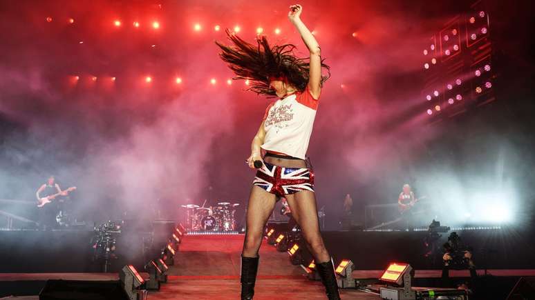 Olivia Rodrigo no Festival de Galstonbury, na Inglaterra