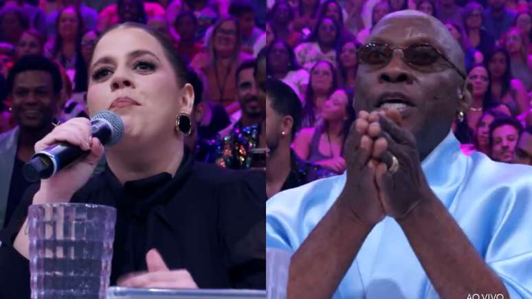 Tati Machado e Zebrinha na Dança dos Famosos, do Domingão com Huck (Reprodução/TV Globo)