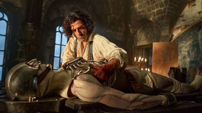 Oscar Isaac em 'Frankenstein'.