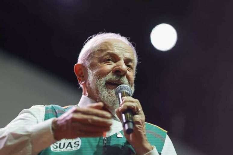 O presidente da República Luiz Inácio Lula da Silva durante a Conferência Nacional de Assistência Social