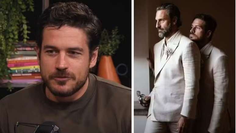 Marcos Pigossi se casou no ano passado com o diretor italiano Marco Calvani —