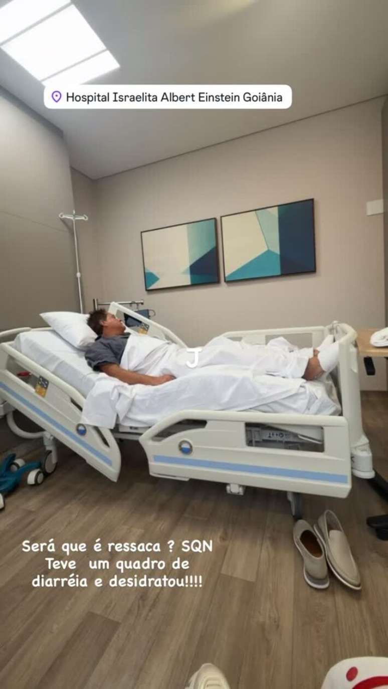 Leonardo foi internado por desidratação