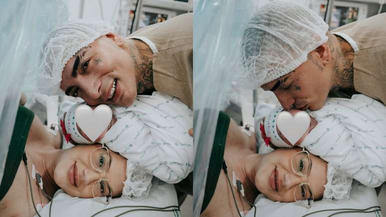 Nasceu a filha de MC Guimê e Fernanda Stroschein