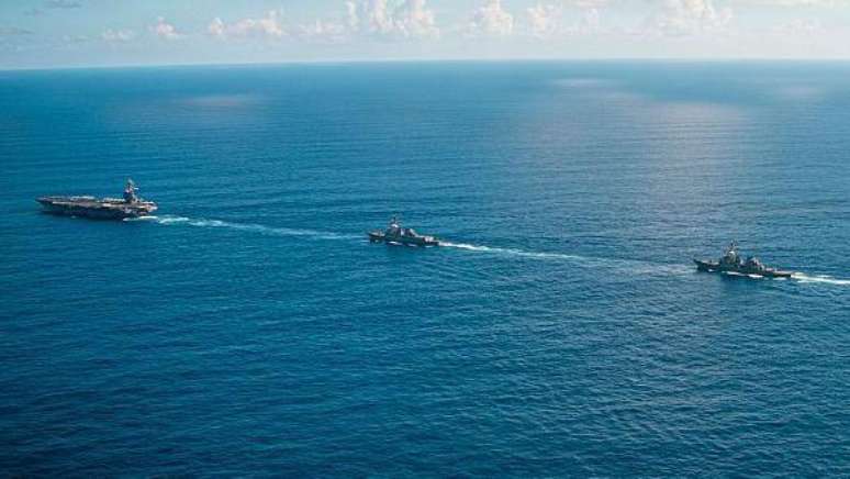 Os Estados Unidos realizam no Caribe sua maior operação militar dos últimos anos