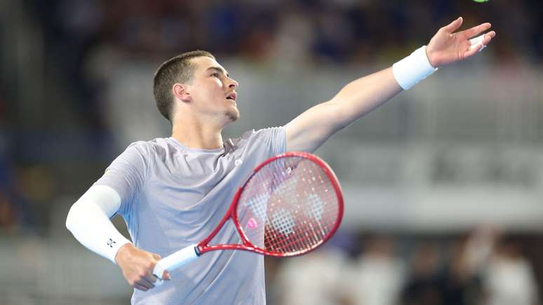 João Fonseca em ação no Miami Invitational