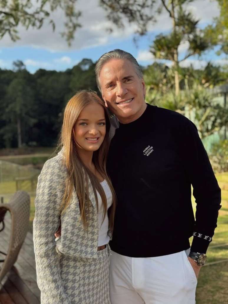 Rafa Justus com o pai Roberto Justus