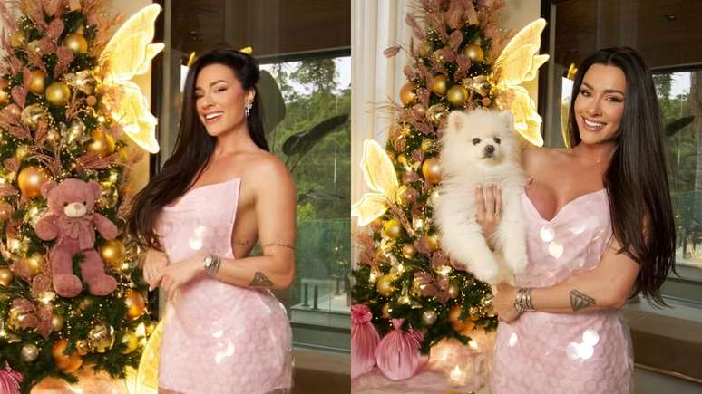 Juju Salimeni mostra detalhes de sua decoração de Natal