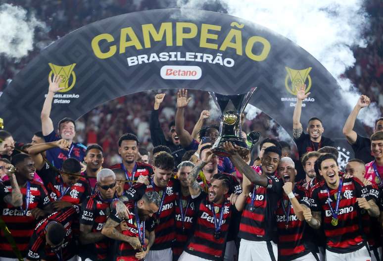 Flamengo comemora título do Brasileirão