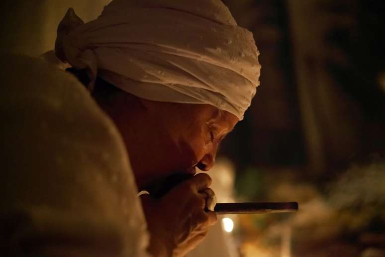 As fotos foram feitas no Terreiro Ilê Axé Oxalá Talabi, localizado no território afro-indígena de Paratibe, em Paulista (PE).