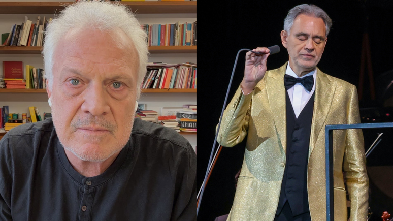 Pedro Bial relembra climão com Andrea Bocelli