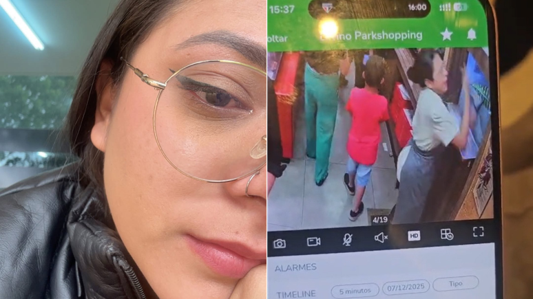 Vídeo mostra funcionária de restaurante no DF sendo golpeada no rosto