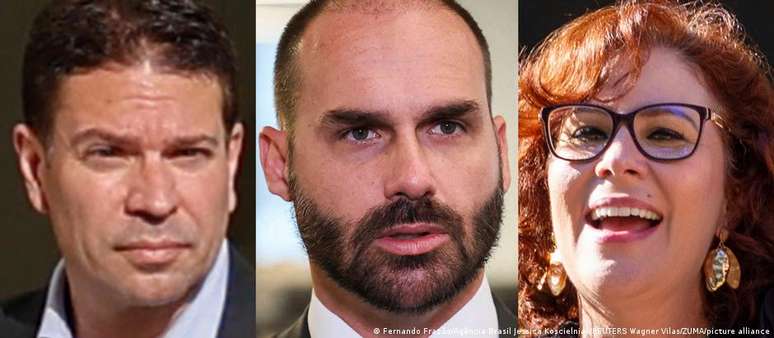 Alexandre Ramagem, Eduardo Bolsonaro e Carla Zambelli estão fora do Brasil há meses