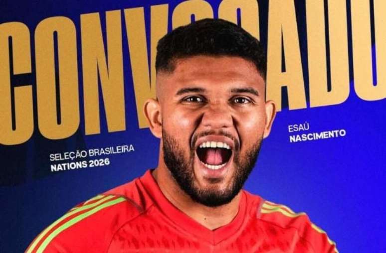 Esaú é um dos 13 convocados do Brasil para a Nations –