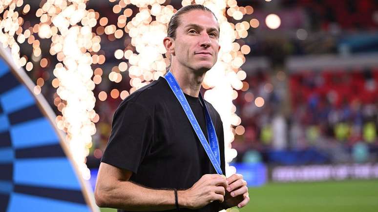 Filipe Luís após vitória do Flamengo sobre o Cruz Azul