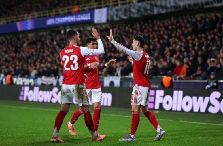 Momento do gol marcado por Gabriel Martinelli –