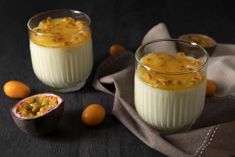 Passion fruit mousse