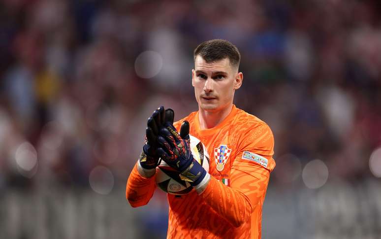 Livakovic durante partida da Croácia 