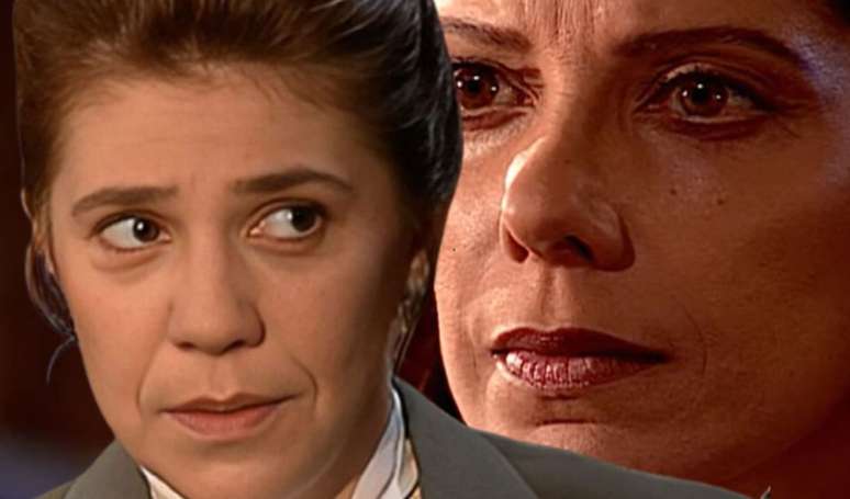 Janete (Angela Vieira) fica brava quando Mariana (Tania Bondezan) foge com filho de Giuliana (Ana Paula Arósio).