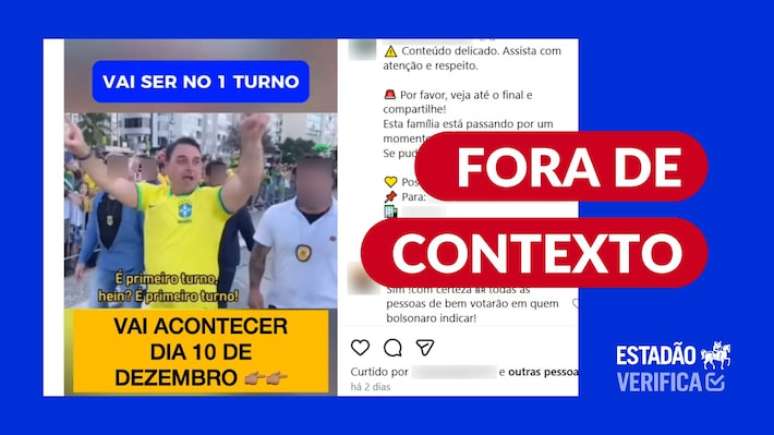 Vídeo do senador Flávio Bolsonaro circula fora de contexto