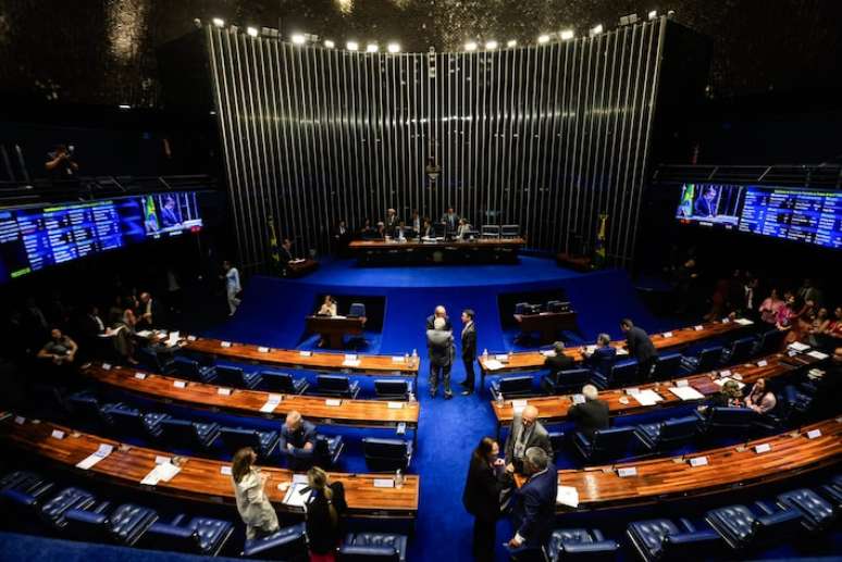 Plenário do Senado: PL Antifacção foi aprovado pelos senadores
