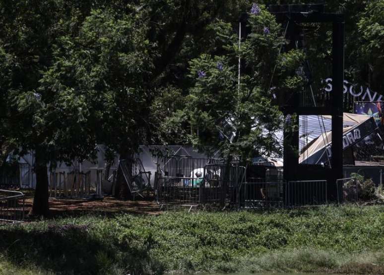Parque do Ibirapuera também fechou em razão da condição climática.