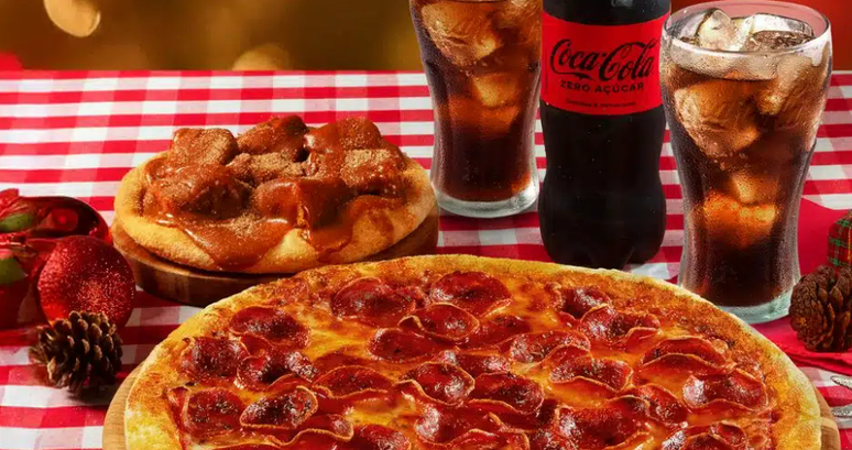 Domino’s vende pizza de rabanada em combo especial de Natal