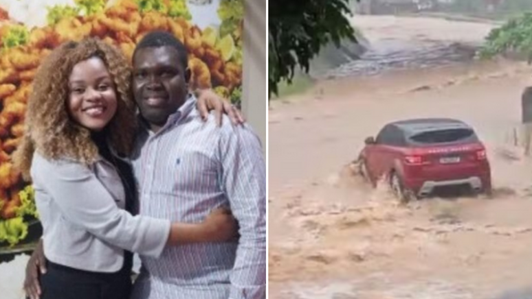 Família morreu ao tentar atravessar de carro área alagada em Santa Catarina