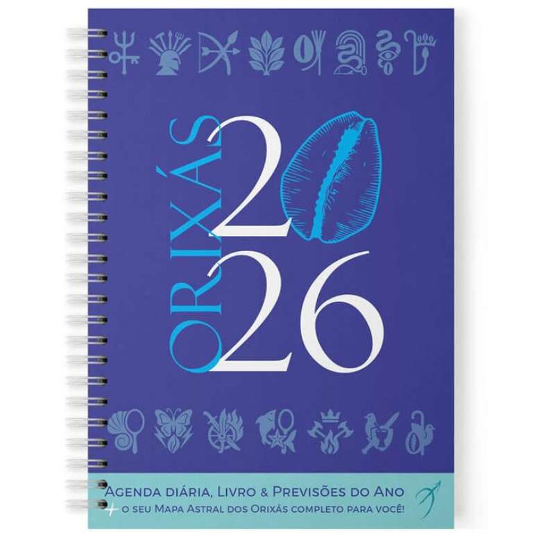 Agenda da editora Arole tem 365 mensagens e conselhos de Orix&aacute;s, previs&otilde;es gerais de cada m&ecirc;s e mais