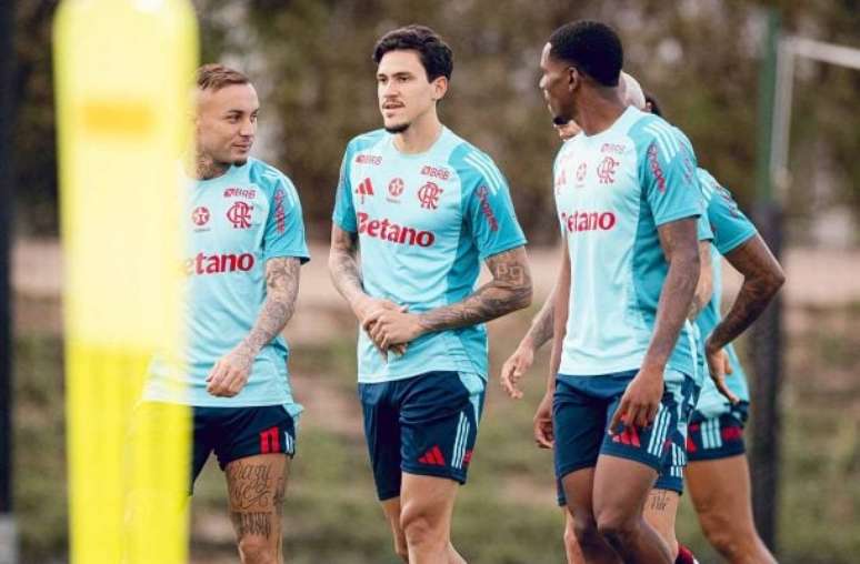 - Adriano Fontes / Flamengo - Legenda: Pedro participou do treino e tem chance de encarar o Pyramids